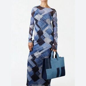 Patchwork MESH Maxi Dress